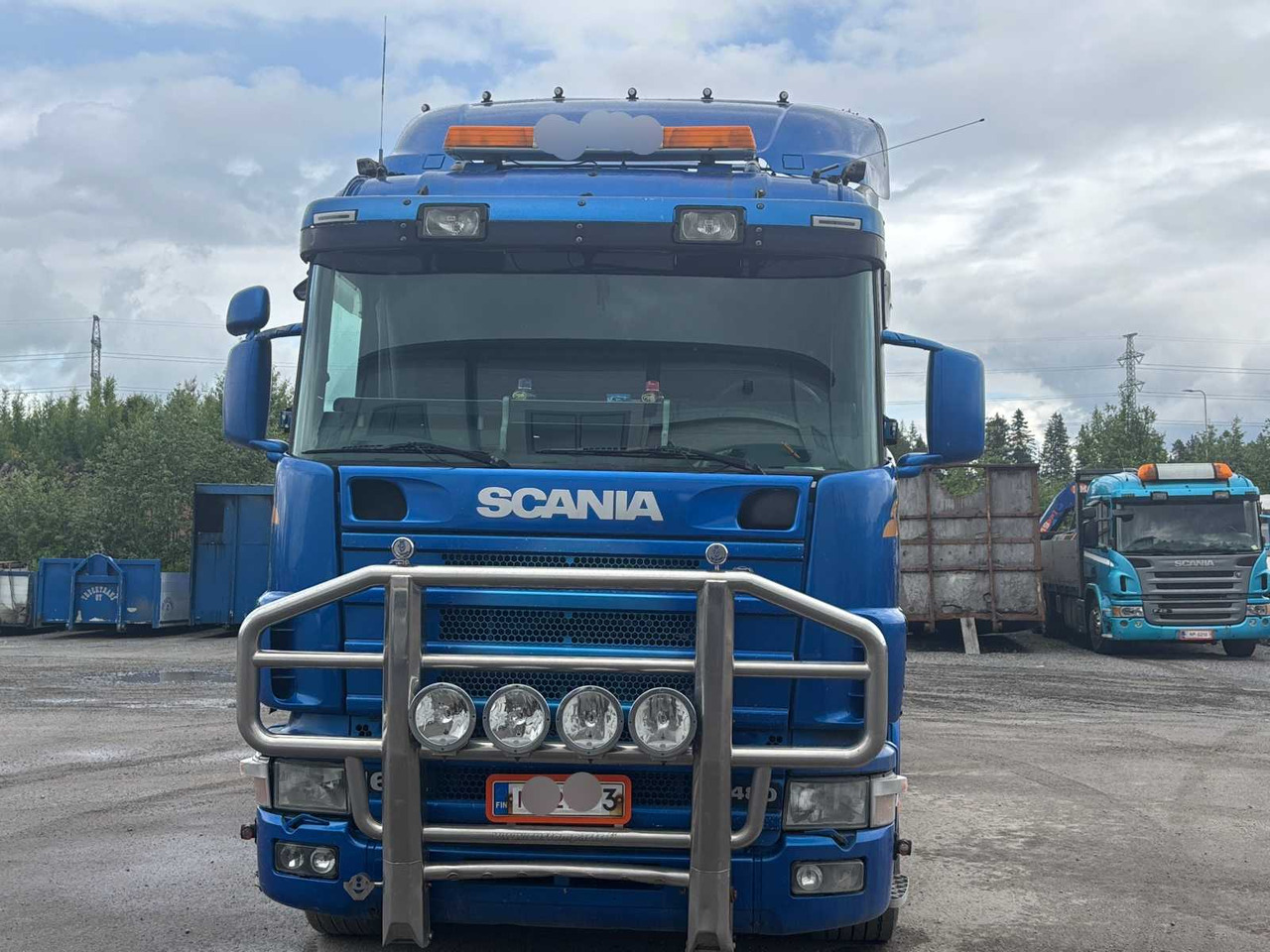 Truck Scania R 164 460 + crane PM 35.5 SP - משאית צד נופל/ שטוחה, משאית מנוף: תמונה 2 Truck Scania R 164 460 + crane PM 35.5 SP - משאית צד נופל/ שטוחה, משאית מנוף: תמונה 2