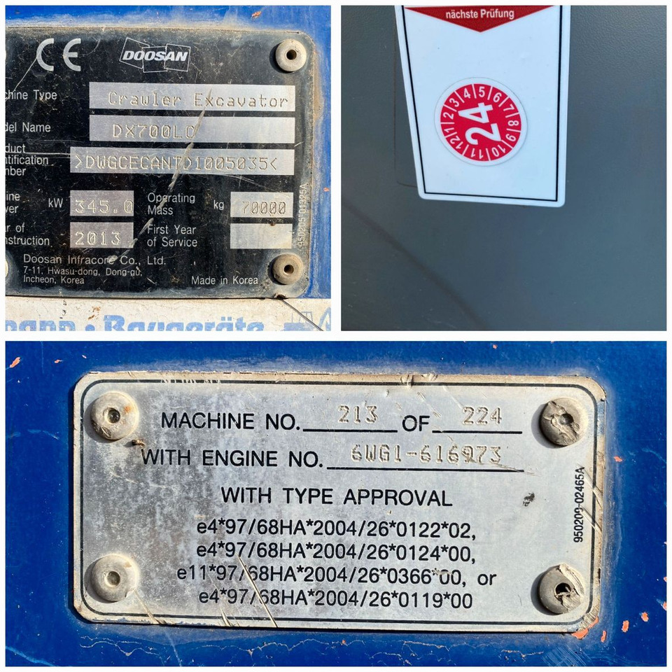 Doosan DX700 LC LO BIG Develon Kettenbagger TL + OQ120 - מחפר סורק: תמונה 2 Doosan DX700 LC LO BIG Develon Kettenbagger TL + OQ120 - מחפר סורק: תמונה 2