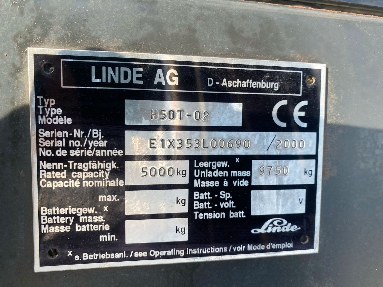 Linde H50T-02 GAS 2790 STD. 5000 KG HUB - מלגזה: תמונה 2 Linde H50T-02 GAS 2790 STD. 5000 KG HUB - מלגזה: תמונה 2