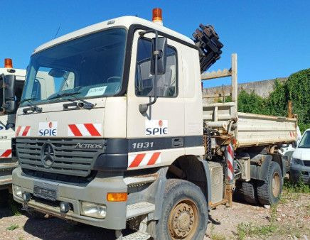 Mercedes-Benz ACTROS 1831 4X4 KRAN MEILER ALLRAD ATLAS KRAN - מזהיר, משאית מנוף: תמונה 1 Mercedes-Benz ACTROS 1831 4X4 KRAN MEILER ALLRAD ATLAS KRAN - מזהיר, משאית מנוף: תמונה 1