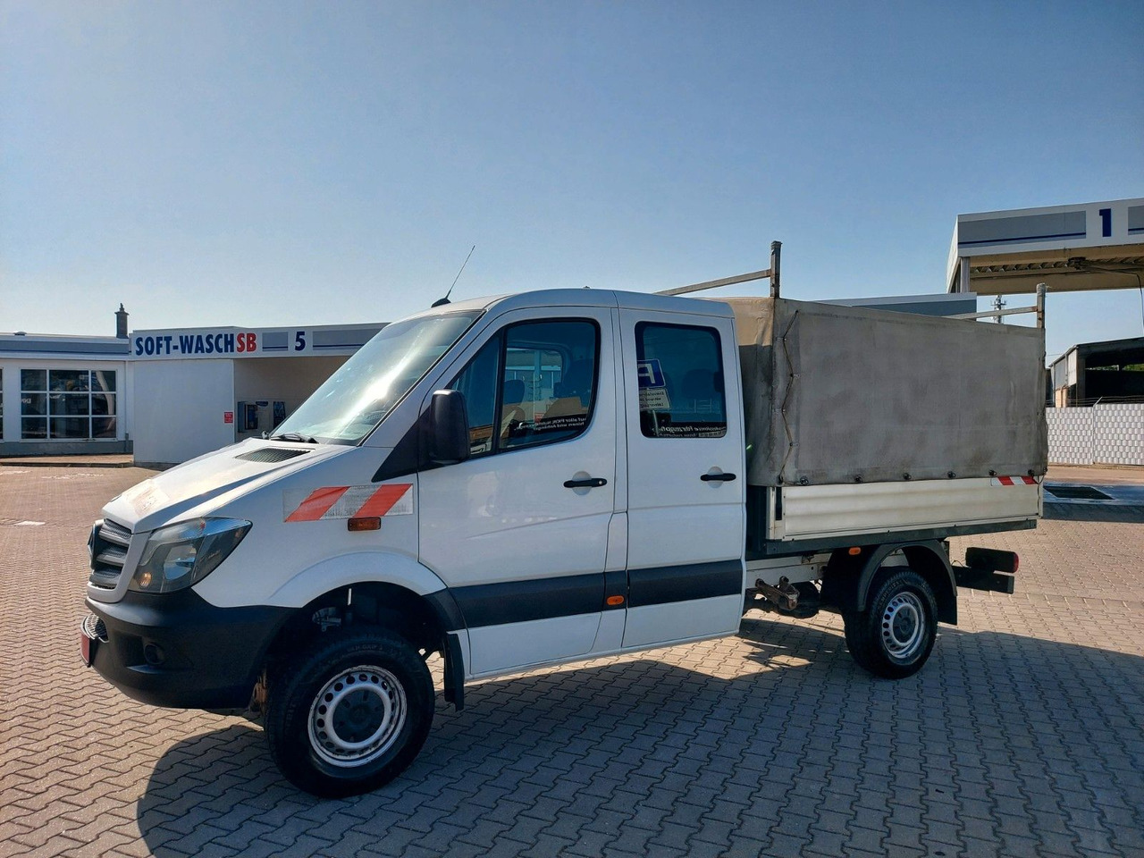 Mercedes-Benz Sprinter II Pritsche DoKa 316 4X4 6Sitze Klima - כלי רכב מסחרי עם וילונות צד, כלי רכב מסחרי קומבי: תמונה 4 Mercedes-Benz Sprinter II Pritsche DoKa 316 4X4 6Sitze Klima - כלי רכב מסחרי עם וילונות צד, כלי רכב מסחרי קומבי: תמונה 4