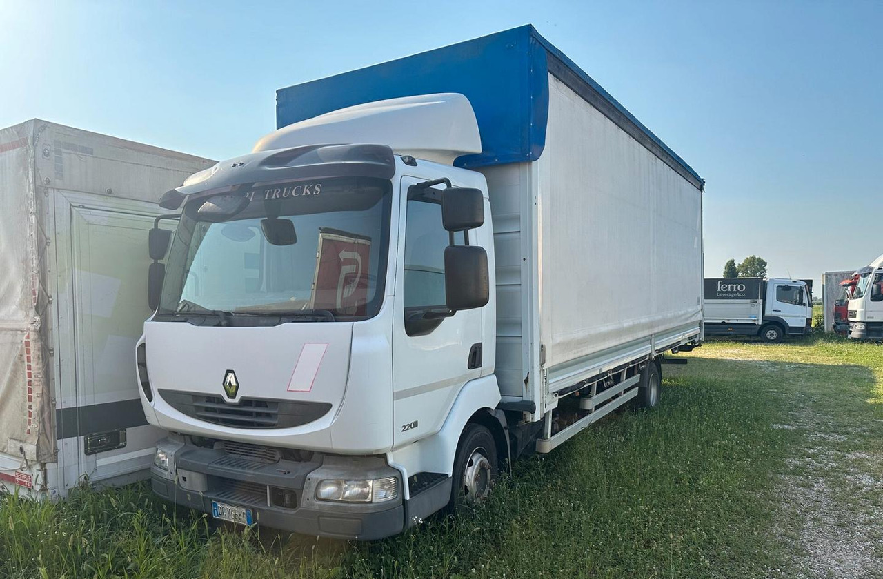 Renault MIDLUM 215.10 - משאית וילונות צד: תמונה 1 Renault MIDLUM 215.10 - משאית וילונות צד: תמונה 1
