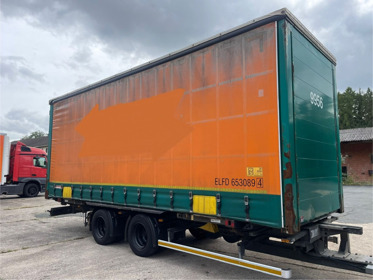 Kotschenreuther TWB 218 Pritsche+Plane/2-Achs/WECON/7,3m/14800kg - קרון נגרר עם וילונות צד: תמונה 1 Kotschenreuther TWB 218 Pritsche+Plane/2-Achs/WECON/7,3m/14800kg - קרון נגרר עם וילונות צד: תמונה 1