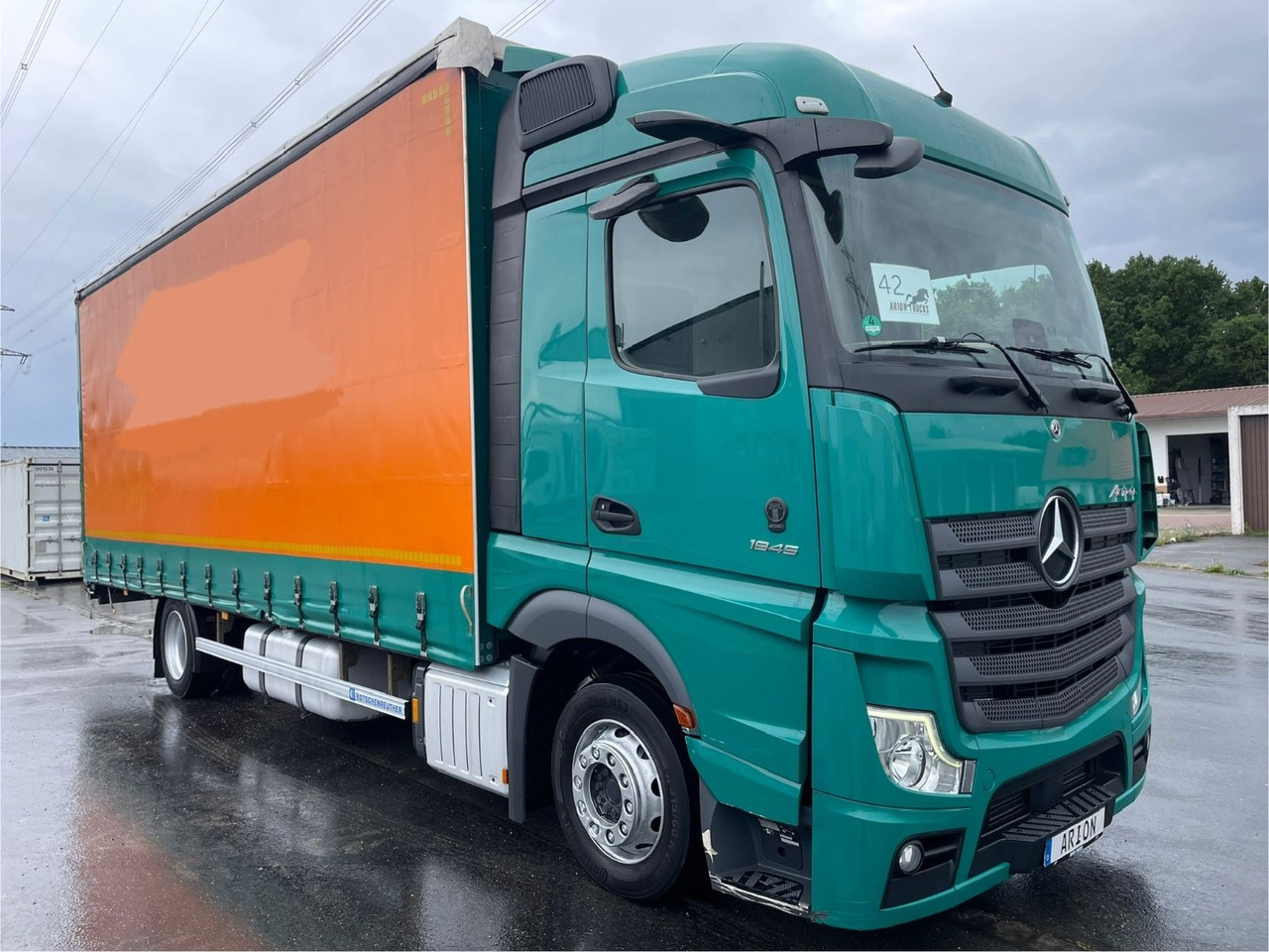 Mercedes-Benz Actros 1845 Pritsche+Plane/Retarder/MirrorCams - משאית וילונות צד: תמונה 1 Mercedes-Benz Actros 1845 Pritsche+Plane/Retarder/MirrorCams - משאית וילונות צד: תמונה 1