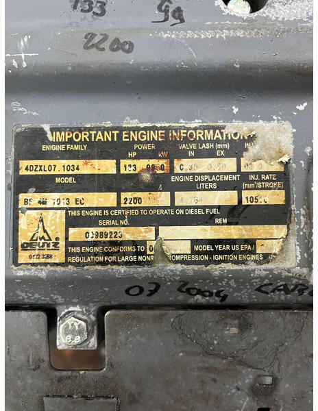 מנוע Deutz bf4m1013ec for Sennebogen 821: תמונה 6