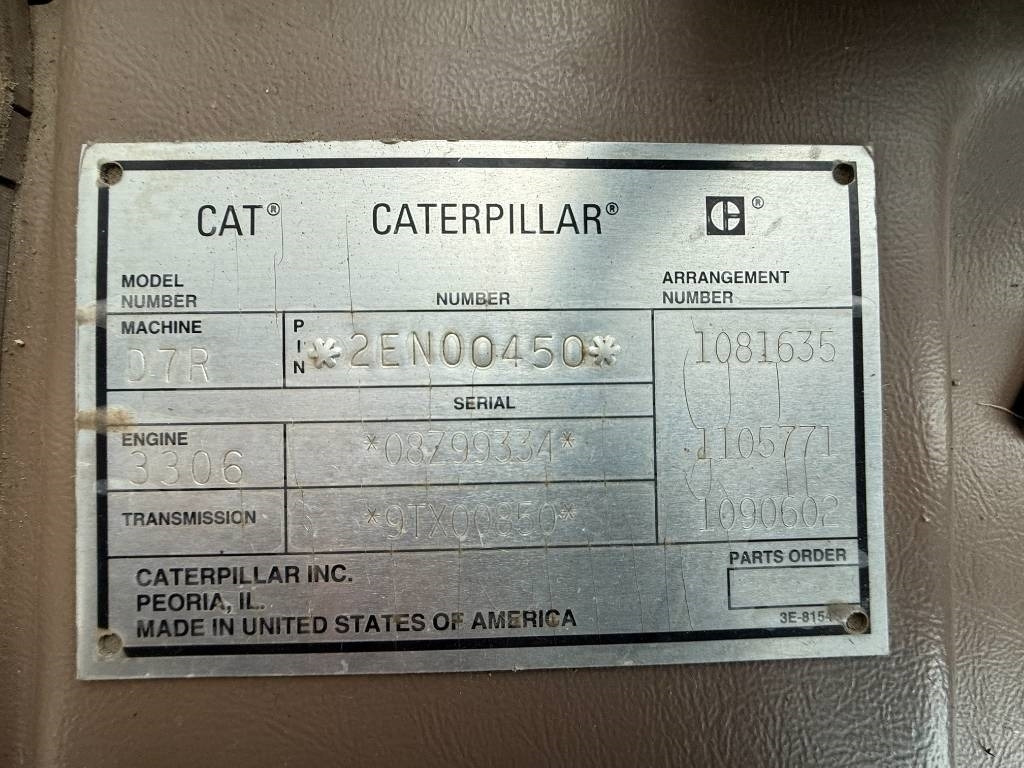 הַחכָּרָה CAT D7R XR CE / LOW HOURS / TOP CONDITION CAT D7R XR CE / LOW HOURS / TOP CONDITION: תמונה 17 הַחכָּרָה CAT D7R XR CE / LOW HOURS / TOP CONDITION CAT D7R XR CE / LOW HOURS / TOP CONDITION: תמונה 17