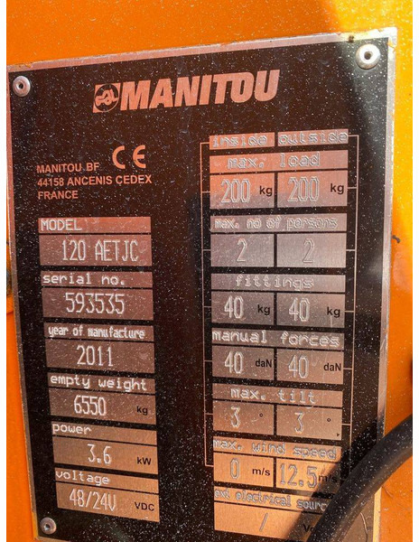 זרוע מרפקי Manitou 120 AET JC: תמונה 14
