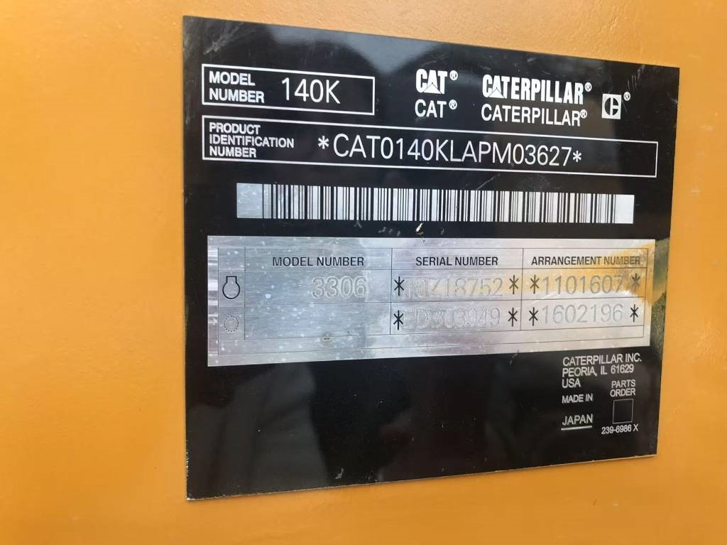 CAT 140k - מפלסת: תמונה 2 CAT 140k - מפלסת: תמונה 2
