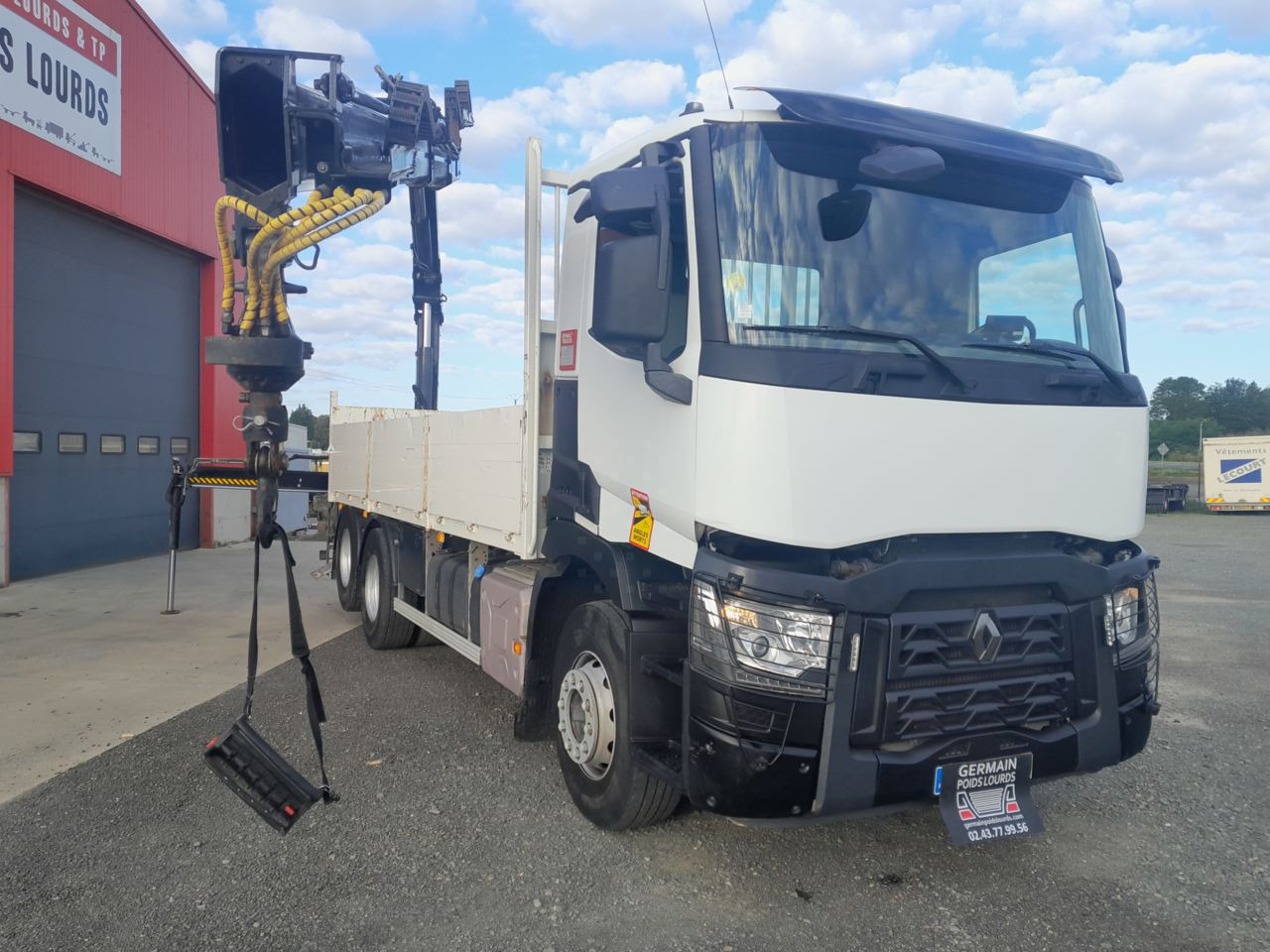 Renault C380 6x2 DTI11 6x2 Standard platform Truck - משאית צד נופל/ שטוחה, משאית מנוף: תמונה 2 Renault C380 6x2 DTI11 6x2 Standard platform Truck - משאית צד נופל/ שטוחה, משאית מנוף: תמונה 2