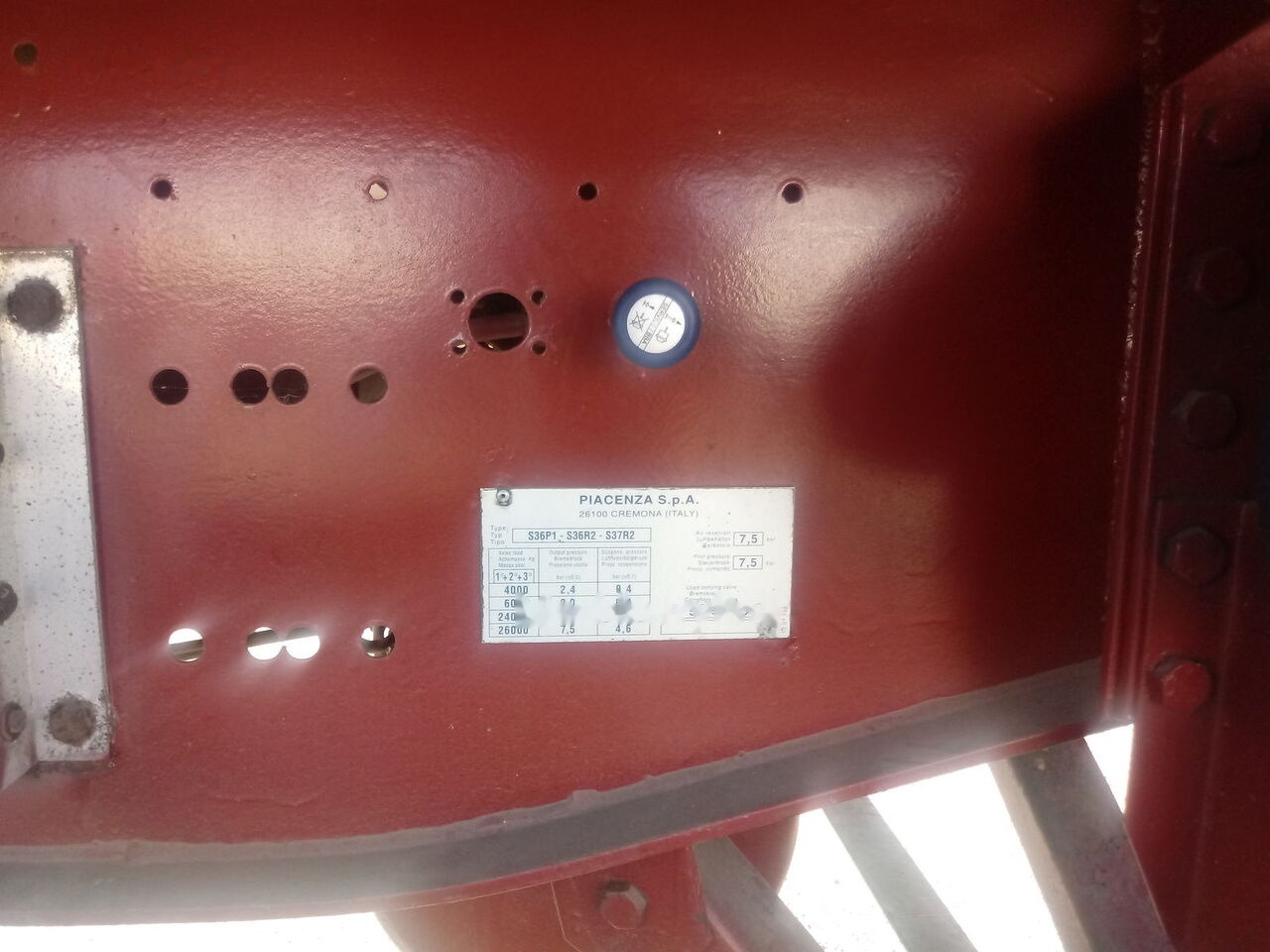 Piacenza TIGER 35 - סמיטריילר עם מזהיר: תמונה 3 Piacenza TIGER 35 - סמיטריילר עם מזהיר: תמונה 3