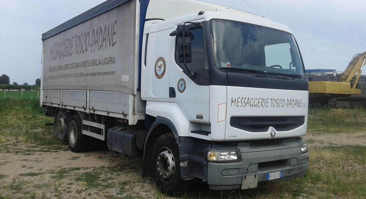 Renault PREMIUM 420 DCI - משאית וילונות צד: תמונה 1 Renault PREMIUM 420 DCI - משאית וילונות צד: תמונה 1