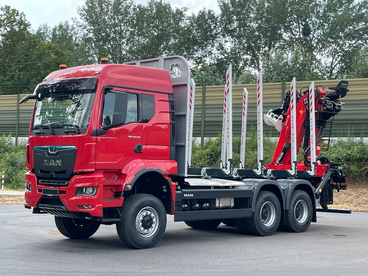 MAN TGS 33.520 6X6 Euro6e Radstand 3900mm EPSILON - משאית עץ, משאית מנוף: תמונה 1 MAN TGS 33.520 6X6 Euro6e Radstand 3900mm EPSILON - משאית עץ, משאית מנוף: תמונה 1