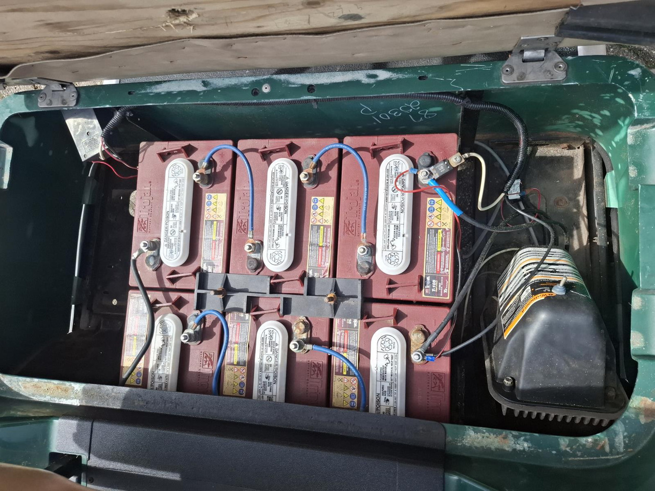 עגלת גולף E-Z-GO TXT 2-Persoons Elektrische Golfkar met Open Laadbak 1442482: תמונה 8