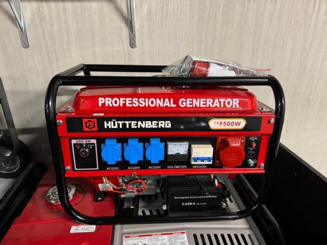 Hüttenberg H8500 Key- en Trekstart Benzine Generator (Nieuw) - ערכת גנרטורים: תמונה 1 Hüttenberg H8500 Key- en Trekstart Benzine Generator (Nieuw) - ערכת גנרטורים: תמונה 1