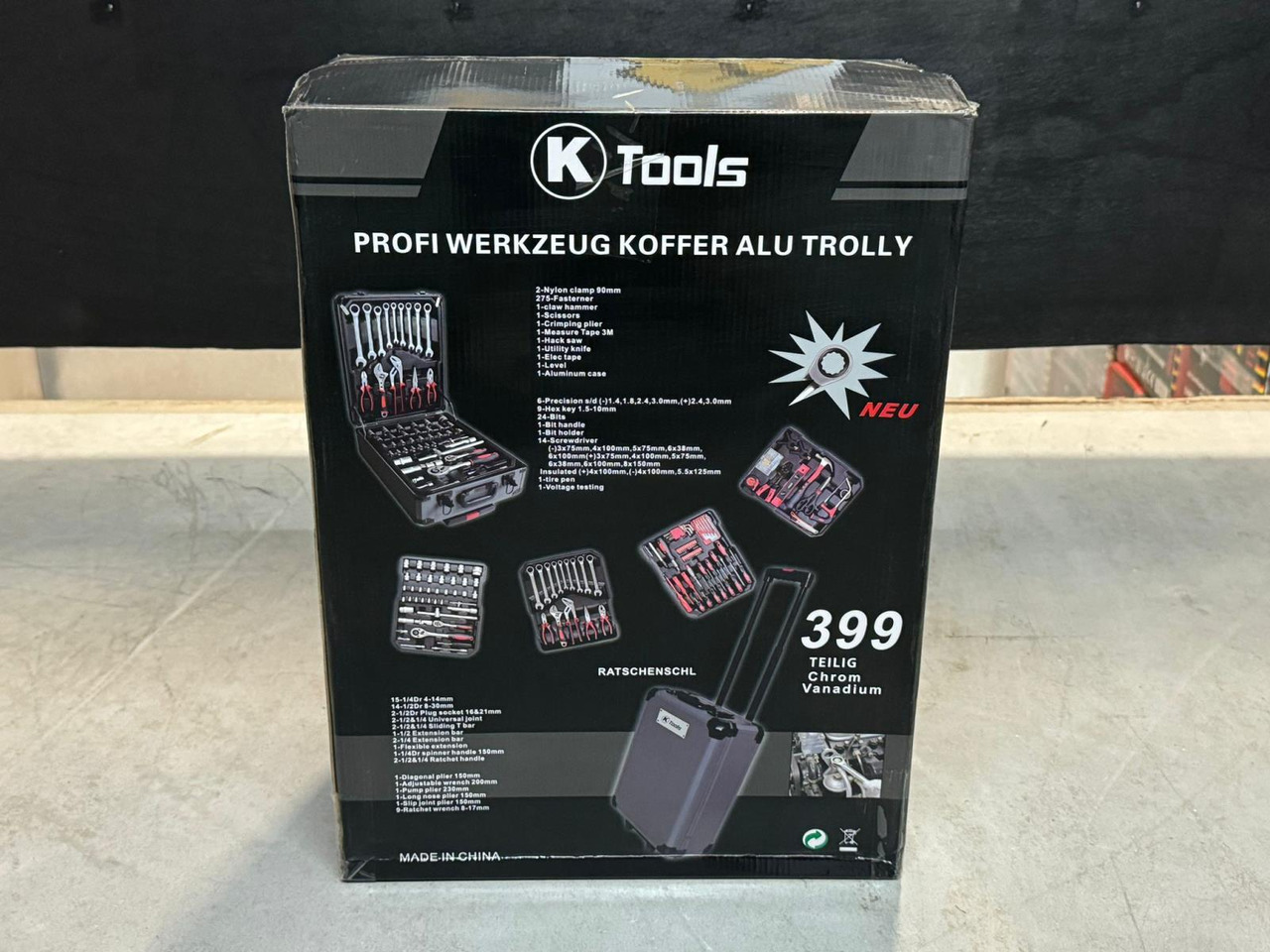 KTools gereedschapskoffer 399PCS - ציוד לסדנאות: תמונה 4 KTools gereedschapskoffer 399PCS - ציוד לסדנאות: תמונה 4