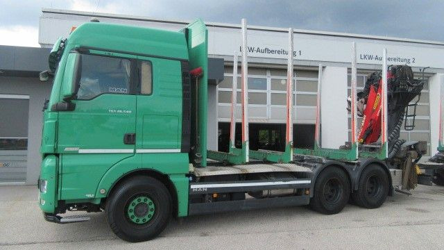 MAN TGX 26.540L inkl. 3 Achs-Anhänger - משאית עץ, משאית מנוף: תמונה 1 MAN TGX 26.540L inkl. 3 Achs-Anhänger - משאית עץ, משאית מנוף: תמונה 1