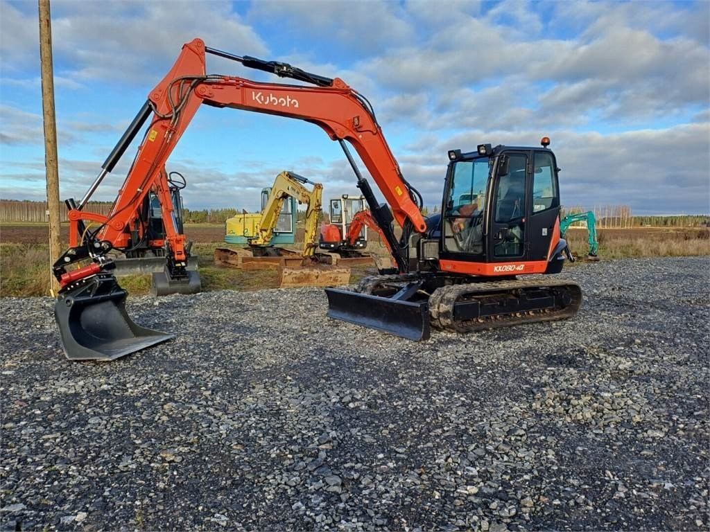 Kubota KX080-4a Pyörittäjällä - מיני מחפר: תמונה 1 Kubota KX080-4a Pyörittäjällä - מיני מחפר: תמונה 1