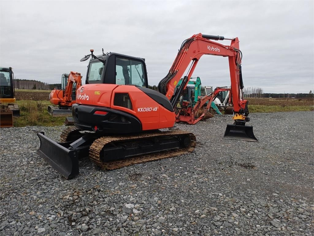 מיני מחפר Kubota Kx080-4a Engcon pyörittäjällä: תמונה 7 מיני מחפר Kubota Kx080-4a Engcon pyörittäjällä: תמונה 7