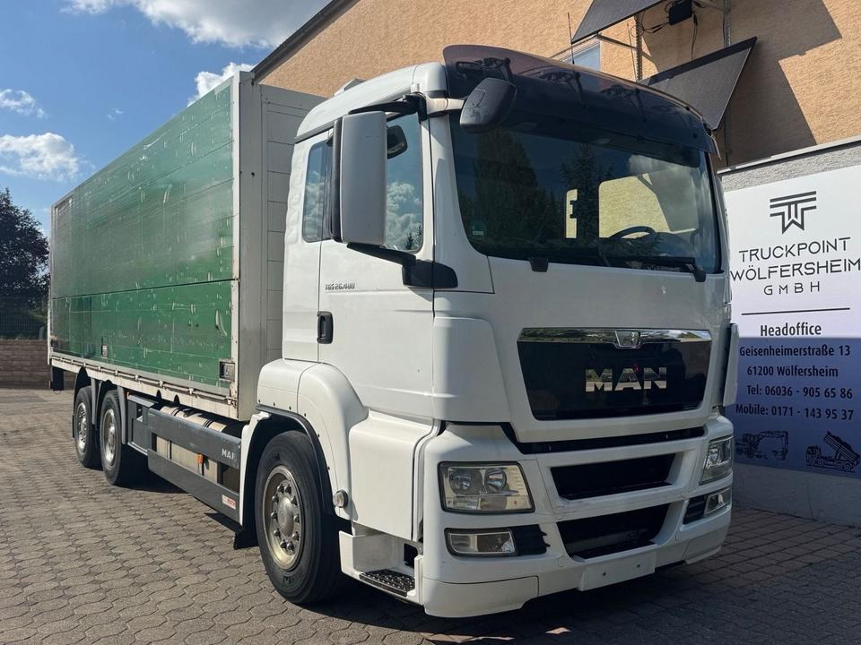 MAN TGS 26.480/Lenk-Lift/Kamera/AHK/Staplerhalterung - משאית תיבה: תמונה 1 MAN TGS 26.480/Lenk-Lift/Kamera/AHK/Staplerhalterung - משאית תיבה: תמונה 1