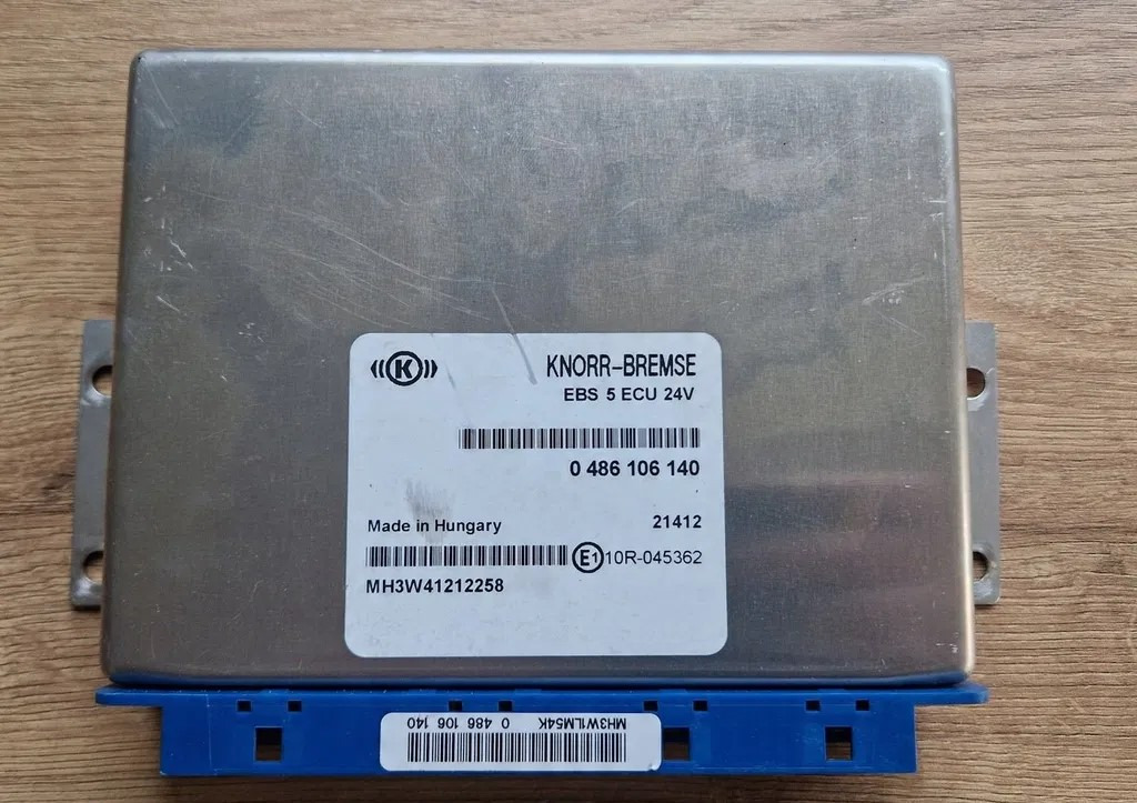 STEROWNIK KASETA EBS KNORR-BREMSE 0486106140 MH3W41212258 - ECU: תמונה 1 STEROWNIK KASETA EBS KNORR-BREMSE 0486106140 MH3W41212258 - ECU: תמונה 1