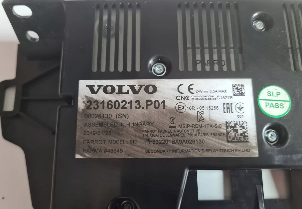 WYŚWIETLACZ PANEL RADIA NAWIGACJI VOLVO FH 4 FH 16 EURO 6 23160213 - P01 - לוח מחוונים: תמונה 4 WYŚWIETLACZ PANEL RADIA NAWIGACJI VOLVO FH 4 FH 16 EURO 6 23160213 - P01 - לוח מחוונים: תמונה 4