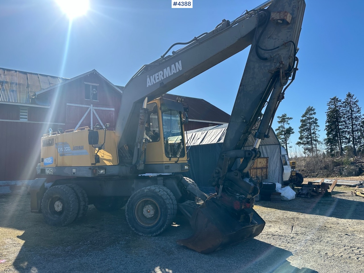 1995 Åkermann EW200 Wheel machine w/ grading bucket og tiltrotator. WATCH VIDEO. - מחפר: תמונה 1 1995 Åkermann EW200 Wheel machine w/ grading bucket og tiltrotator. WATCH VIDEO. - מחפר: תמונה 1