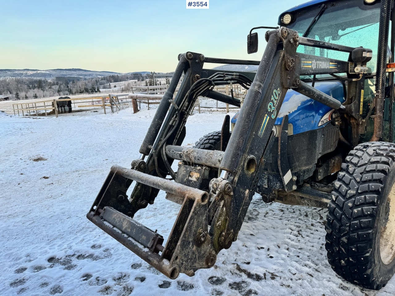 טרקטור חקלאי 2003 New Holland TN75D 4x4 w/ Front Loader. 4000 hours!: תמונה 23