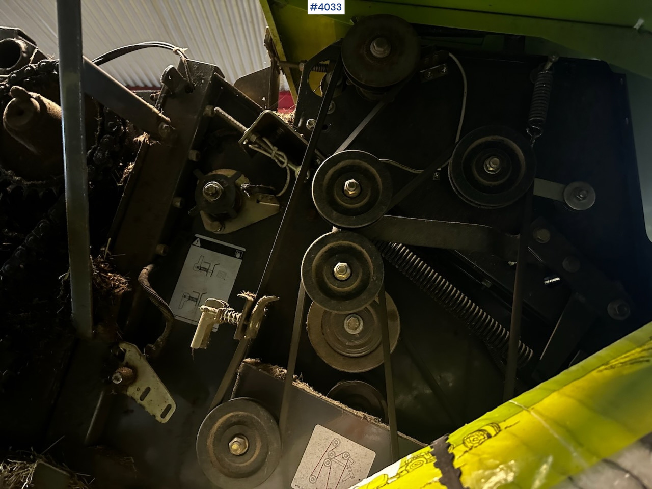 ציוד חציר ומספוא 2008 Claas rollant 355 uniwrap round baler press: תמונה 38