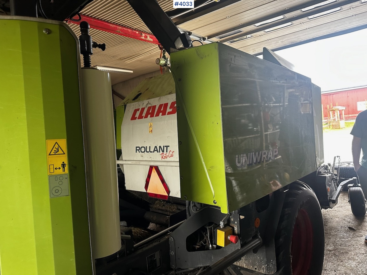 ציוד חציר ומספוא 2008 Claas rollant 355 uniwrap round baler press: תמונה 7