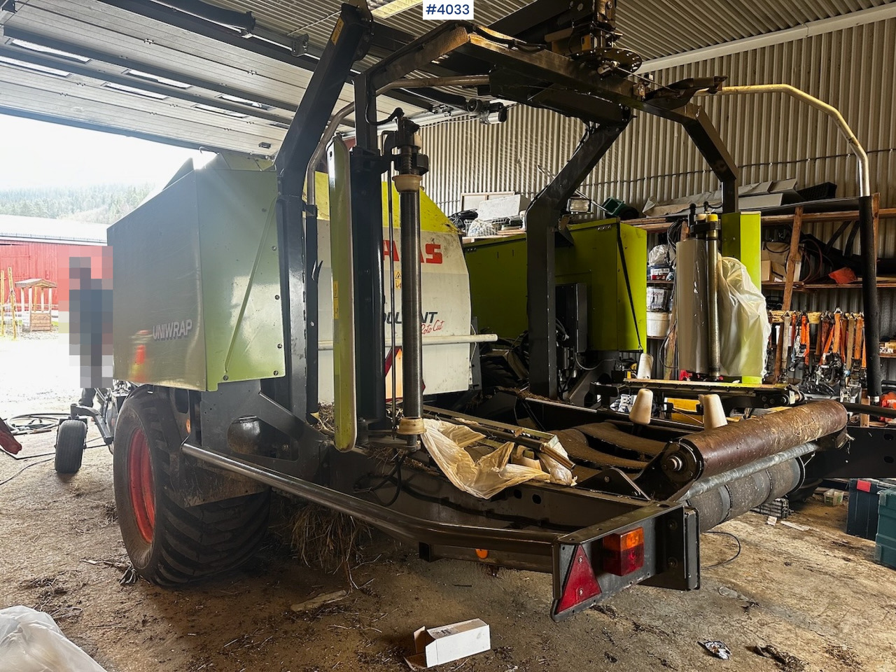 ציוד חציר ומספוא 2008 Claas rollant 355 uniwrap round baler press: תמונה 10