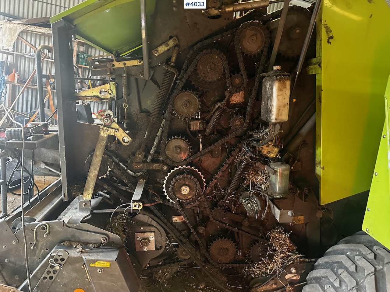 ציוד חציר ומספוא 2008 Claas rollant 355 uniwrap round baler press: תמונה 45