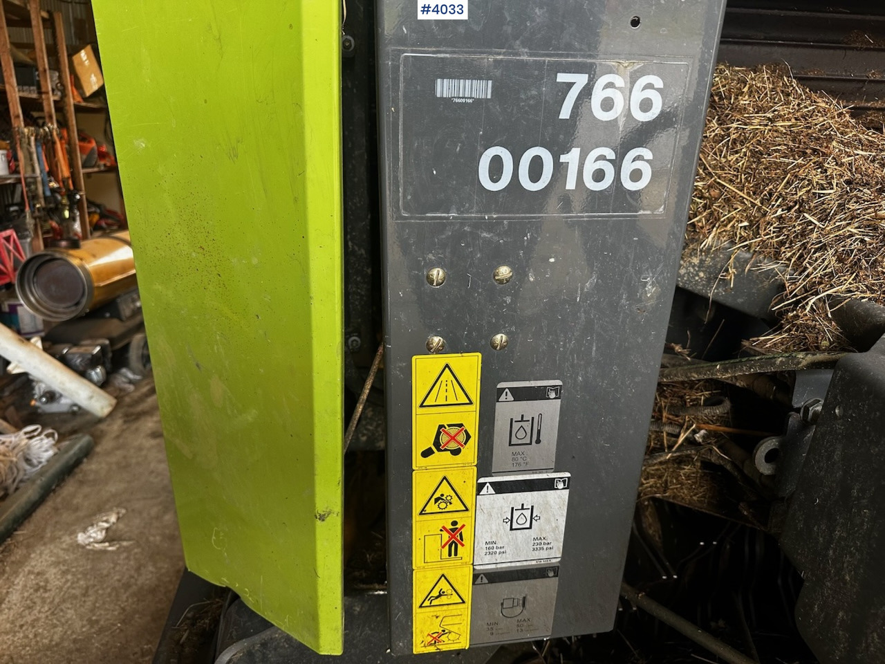 ציוד חציר ומספוא 2008 Claas rollant 355 uniwrap round baler press: תמונה 22