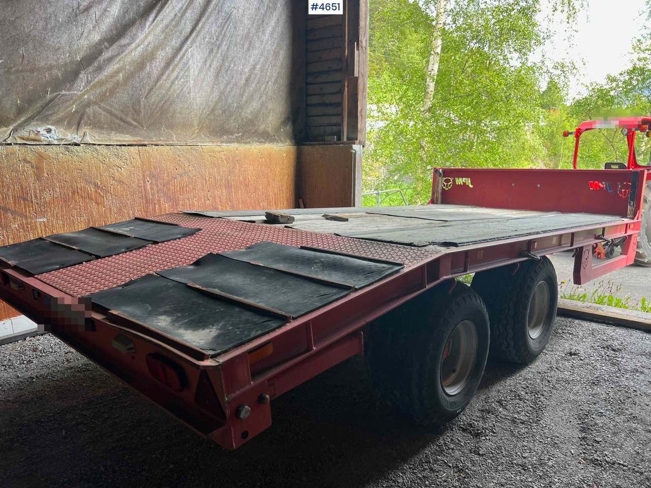 2012 2 axle JPM Machine trailer - קרון נגרר עם מטען נמוך: תמונה 1 2012 2 axle JPM Machine trailer - קרון נגרר עם מטען נמוך: תמונה 1
