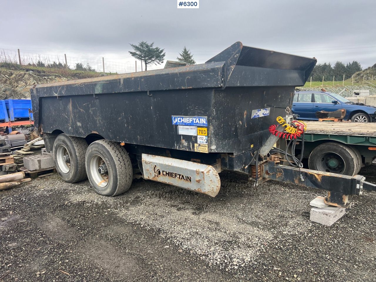 2012 Chieftain 20 ton 2 axle dump trailer - מסיר פסולת/ קרון נגרר חקלאי: תמונה 1 2012 Chieftain 20 ton 2 axle dump trailer - מסיר פסולת/ קרון נגרר חקלאי: תמונה 1