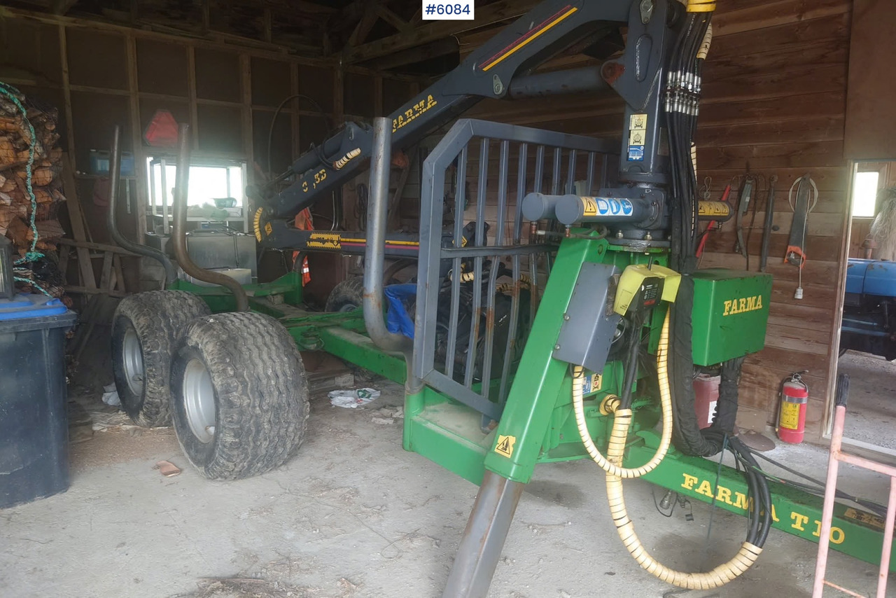 2012 Farma T10 Timber trailer w/ Farma C 6.3 G2 Crane. - קרון נגרר לעץ: תמונה 1 2012 Farma T10 Timber trailer w/ Farma C 6.3 G2 Crane. - קרון נגרר לעץ: תמונה 1