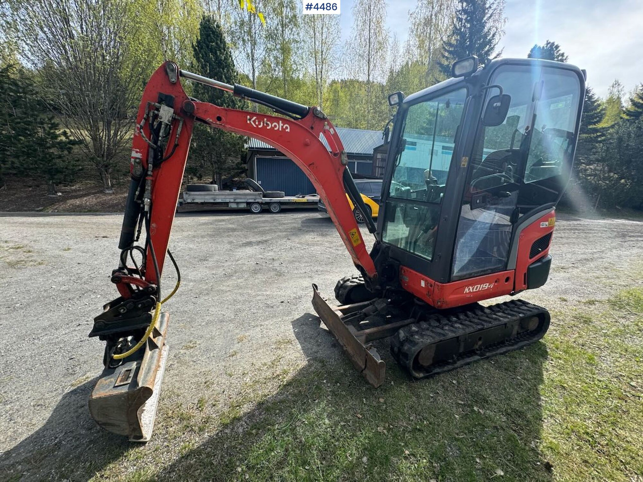מחפר 2014 Kubota KX019 Mini excavator with two buckets: תמונה 10