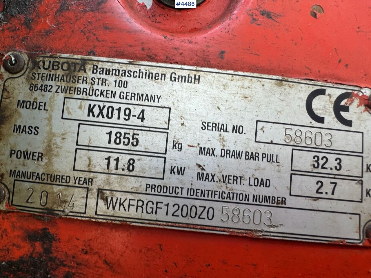 מחפר 2014 Kubota KX019 Mini excavator with two buckets: תמונה 38