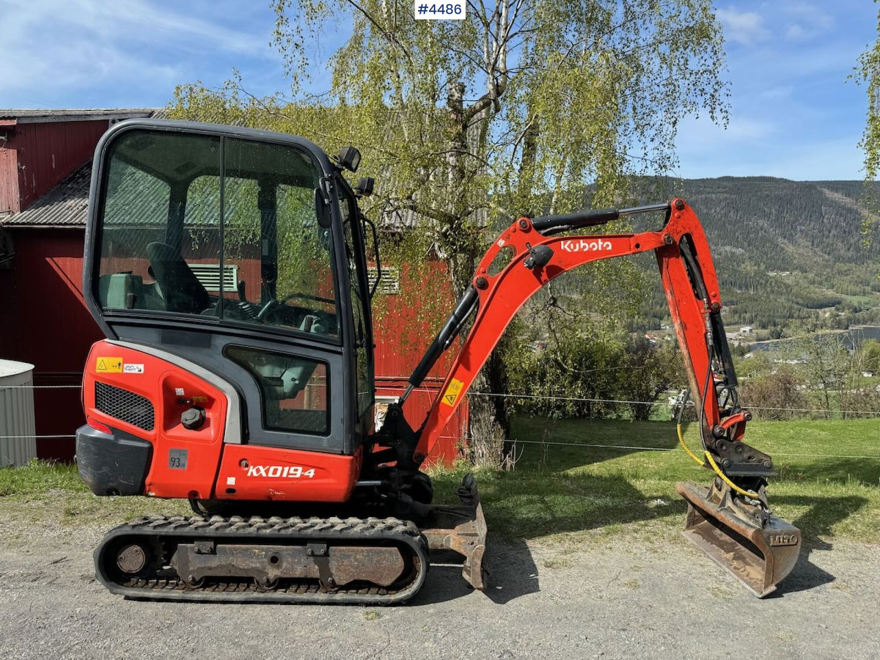 2014 Kubota KX019 Mini excavator with two buckets - מחפר: תמונה 2 2014 Kubota KX019 Mini excavator with two buckets - מחפר: תמונה 2