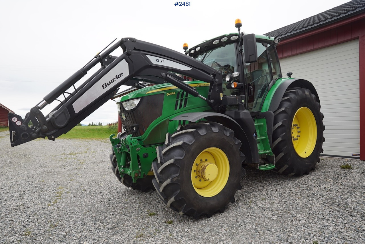 2017 John Deere 6215R w/Quicke loader and front hydraulics - טרקטור חקלאי: תמונה 2 2017 John Deere 6215R w/Quicke loader and front hydraulics - טרקטור חקלאי: תמונה 2