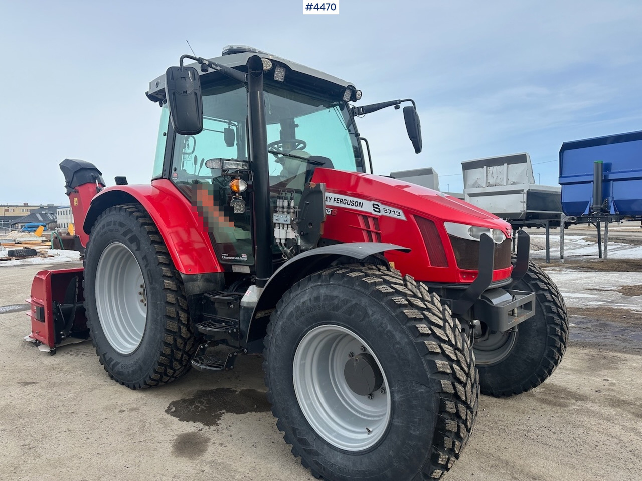 2018 Massey Ferguson MF5713 S w/ 2020 Dalen snow blower - טרקטור חקלאי: תמונה 3 2018 Massey Ferguson MF5713 S w/ 2020 Dalen snow blower - טרקטור חקלאי: תמונה 3