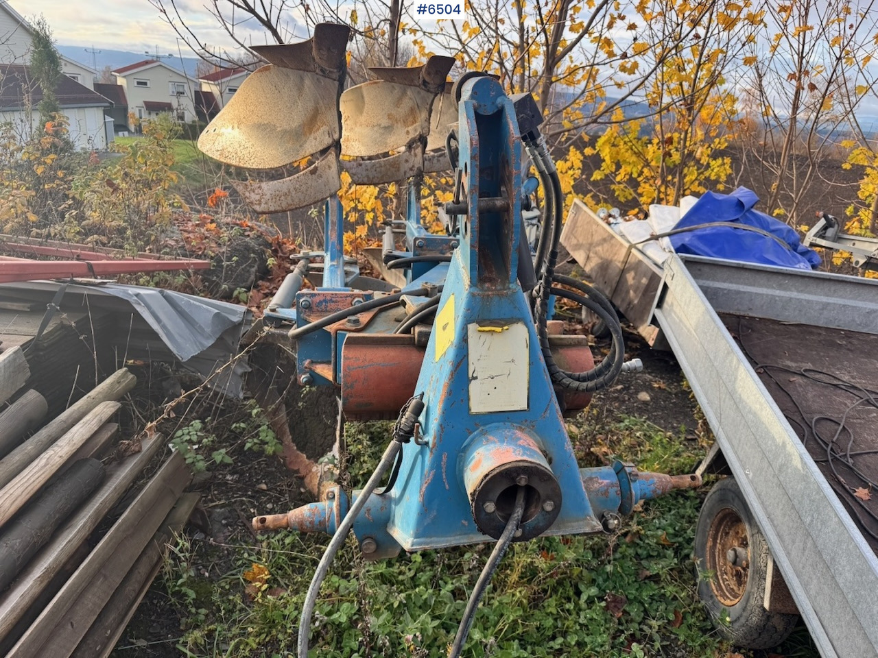 Approx. 1995 Øverum 3-furrow reversible plough - ציוד עיבוד קרקע: תמונה 3 Approx. 1995 Øverum 3-furrow reversible plough - ציוד עיבוד קרקע: תמונה 3