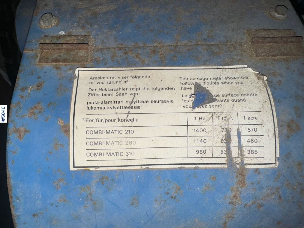 Nordsten Combi-matic 210 - מקדחת זרעים: תמונה 5 Nordsten Combi-matic 210 - מקדחת זרעים: תמונה 5