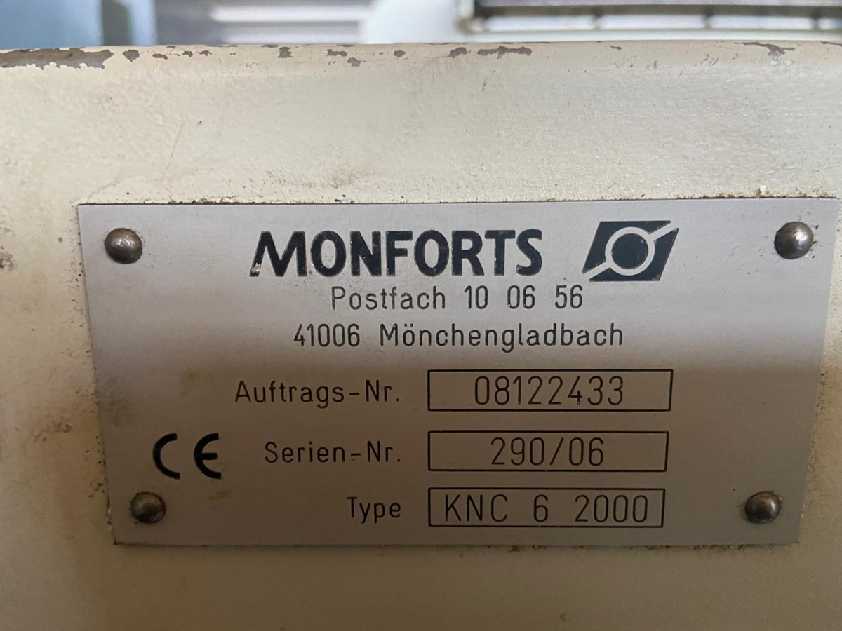 MONFORTS KNC 6-2000 - מחרטת מתכת: תמונה 3 MONFORTS KNC 6-2000 - מחרטת מתכת: תמונה 3