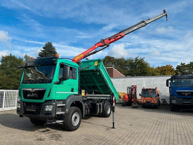 MAN 18.460 MEILLER 3SKipp PALFINGER PK 12002EH 4x2 - מזהיר, משאית מנוף: תמונה 1 MAN 18.460 MEILLER 3SKipp PALFINGER PK 12002EH 4x2 - מזהיר, משאית מנוף: תמונה 1