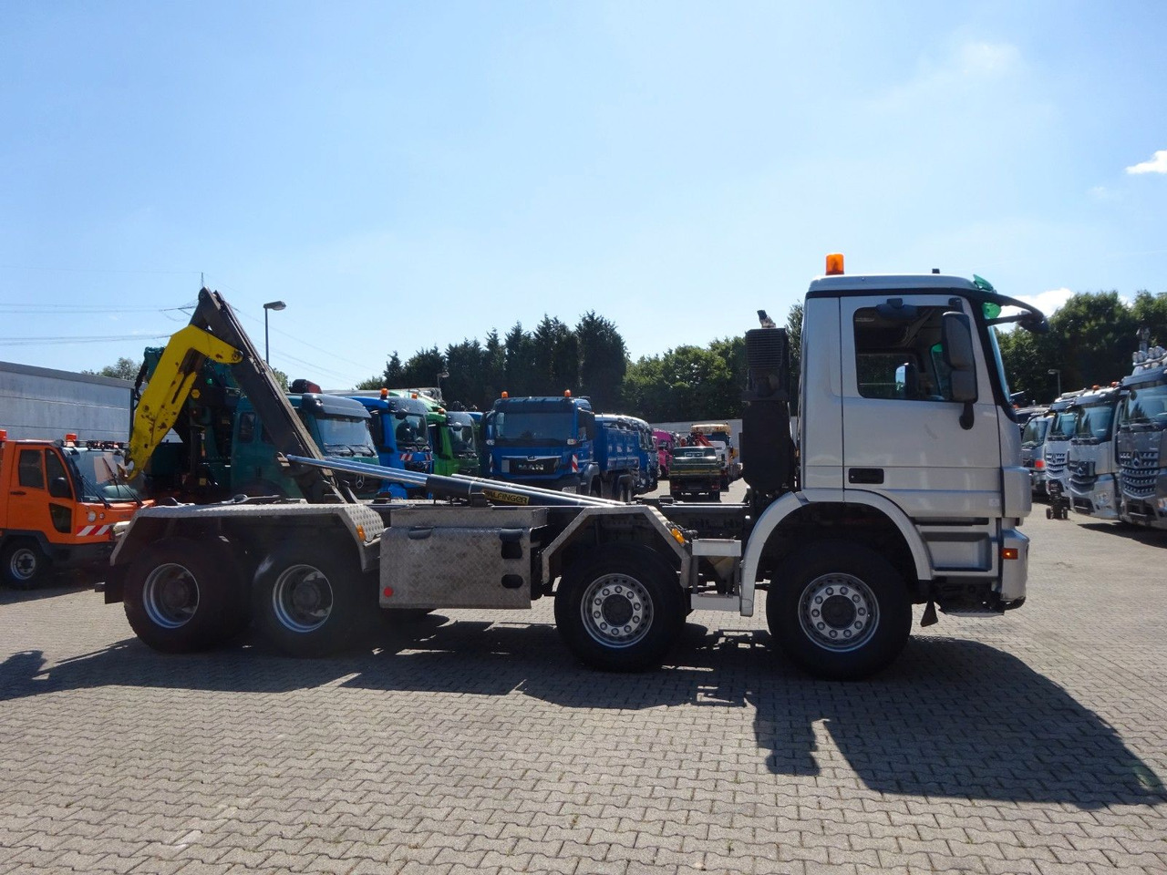 משאית הרמת וו Mercedes-Benz 3244  Actros PALFINGER Abroller 8x4: תמונה 12