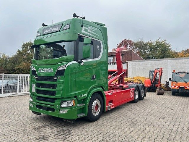 Scania S580 V8 MEILLER Abroller  mit Lift+Lenkachse 6x2 - משאית הרמת וו: תמונה 4 Scania S580 V8 MEILLER Abroller  mit Lift+Lenkachse 6x2 - משאית הרמת וו: תמונה 4