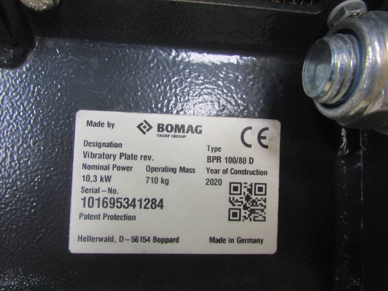 Bomag BPR 100/80 D 8.500 EUR Rüttelplatte - לוח רטט: תמונה 3 Bomag BPR 100/80 D 8.500 EUR Rüttelplatte - לוח רטט: תמונה 3