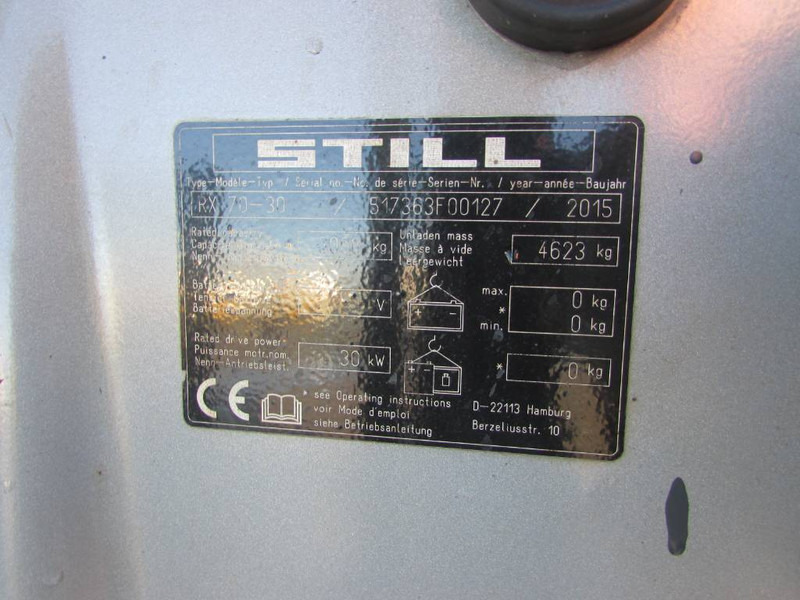 מלגזת סולר Still RX 70-30 H Hybrid / Diesel Stapler: תמונה 7