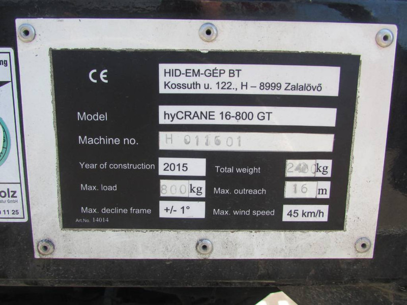 Teupen TGT HighCrane 800 hyCRANE 16-800GT Raupenkran Mini - זרוע מרפקי: תמונה 3 Teupen TGT HighCrane 800 hyCRANE 16-800GT Raupenkran Mini - זרוע מרפקי: תמונה 3