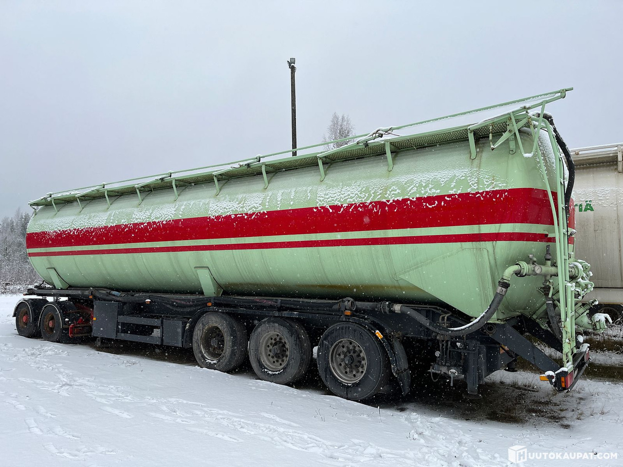 Tilting bulk tank semi-trailer with dolly, Jämsä - סמיטריילר מכל, נגרר דולי: תמונה 1 Tilting bulk tank semi-trailer with dolly, Jämsä - סמיטריילר מכל, נגרר דולי: תמונה 1